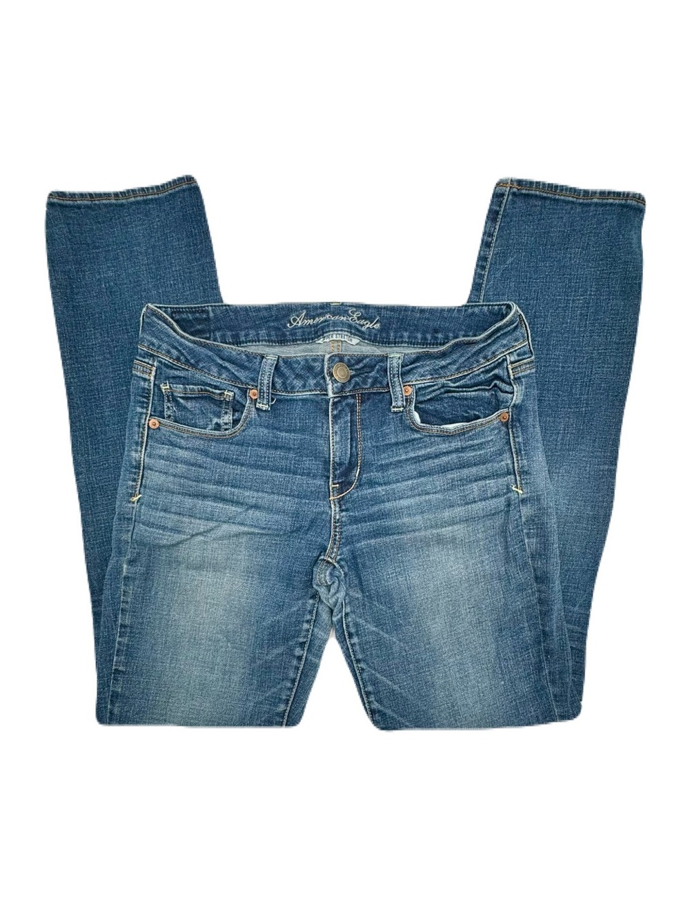 American Eagle Outfitters Blue Women's Skinny Jeans Size 10